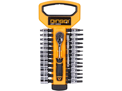 ΣΕΤ ΚΑΣΤΑΝΙΑ 1/4″ ΜΕ ΚΑΡΥΔΑΚΙΑ-ΜΥΤΕΣ 28ΤΕΜ. DINGQI